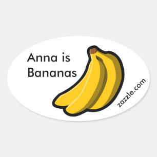 Anna is Bananas Promo Oval Sticker
