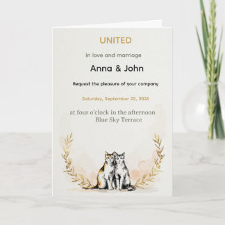 Anna & John – UNITED in Love and Marriage Card