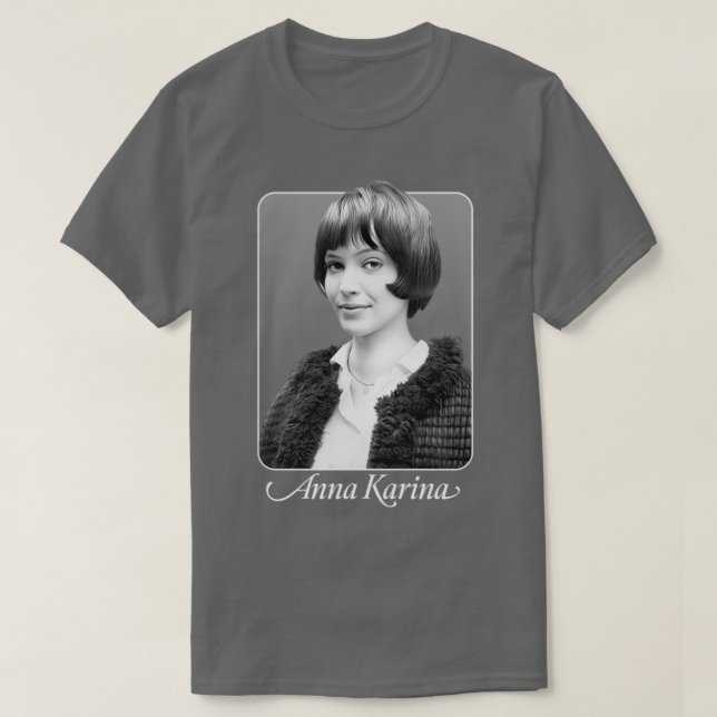 Anna Karina Retro Style Fan Artwork T-Shirt (Design Front)