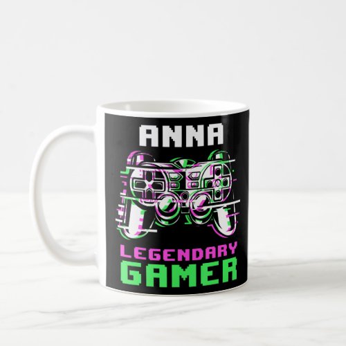 Anna  Legendary Gamer  Personalized  Coffee Mug