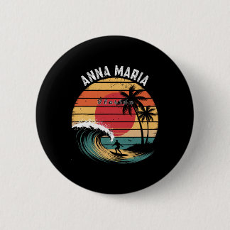 Anna Maria Beach Florida Beach Surfing Button