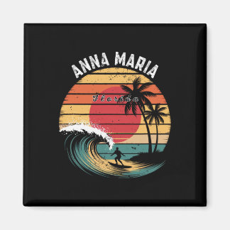 Anna Maria Beach Florida Beach Surfing  Magnet