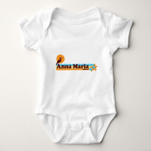 Anna Maria Island _ Beach Design Baby Bodysuit