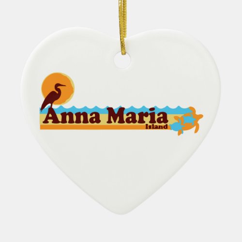 Anna Maria Island _ Beach Design Ceramic Ornament