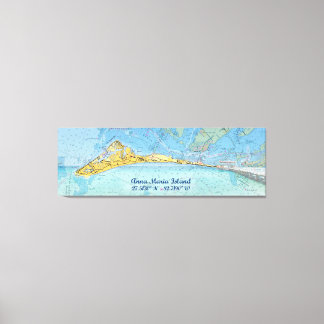 Anna Maria Island Digital Art Montage Canvas Print