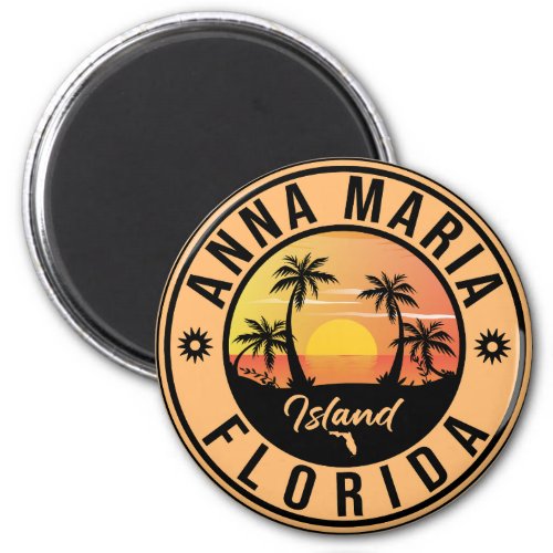 Anna Maria island Florida Beach Retro Souvenir Magnet
