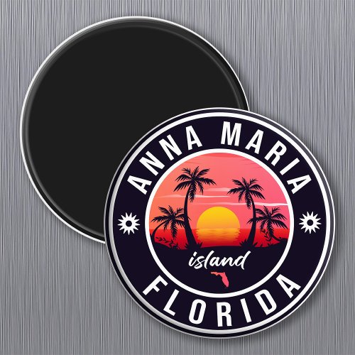 Anna Maria island Florida Beach Retro Souvenir Magnet