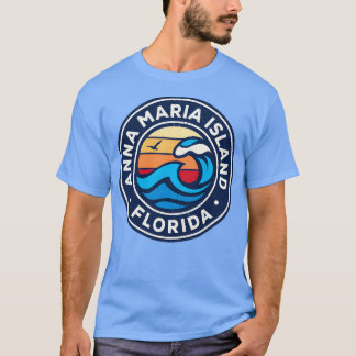 Anna Maria Island Florida Fl Nautical Waves TShirt