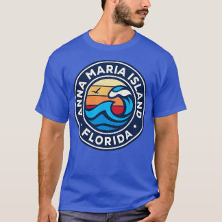 Anna Maria Island Florida Fl Nautical Waves TShirt