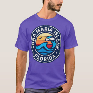 Anna Maria Island Florida Fl Nautical Waves TShirt