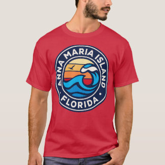 Anna Maria Island Florida Fl Nautical Waves TShirt
