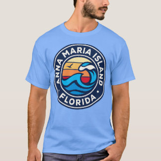 Anna Maria Island Florida Fl Nautical Waves TShirt