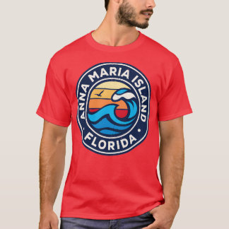 Anna Maria Island Florida Fl Nautical Waves TShirt