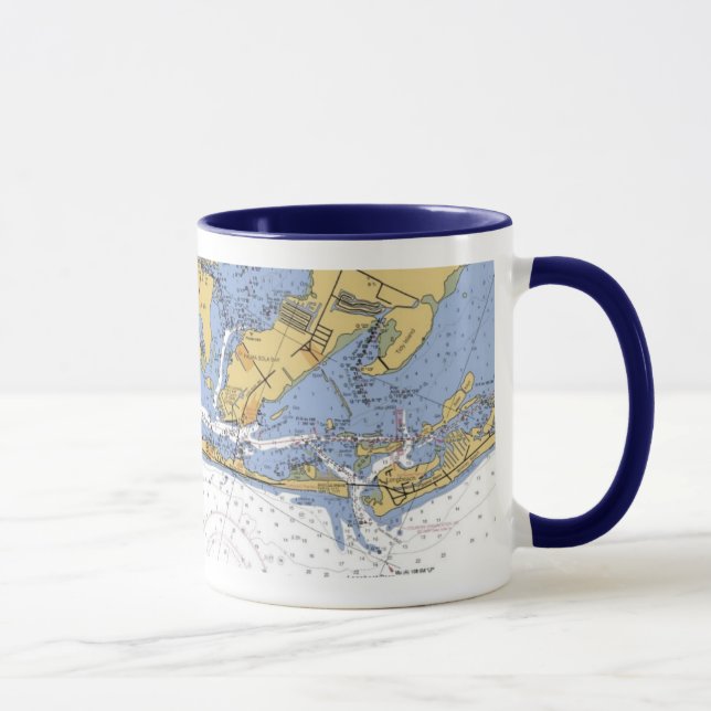 Anna Maria Island Florida Nautical Chart Mug (Right)