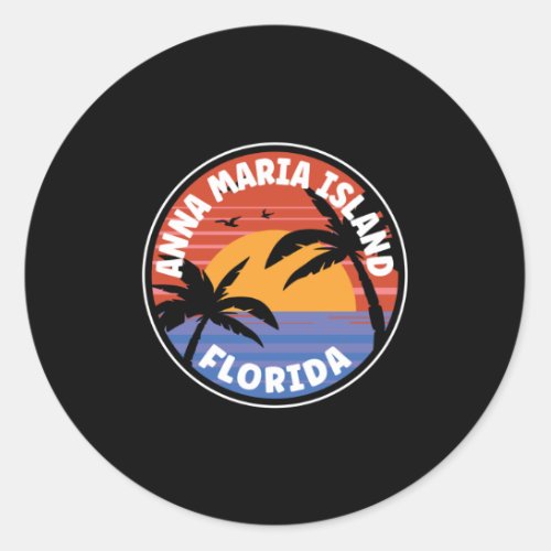 Anna Maria Island _ Florida Sunrise Classic Round Sticker