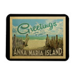 Anna Maria Island Magnet Beach Vintage Travel at Zazzle