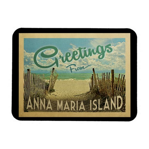 Anna Maria Island Magnet Beach Vintage Travel