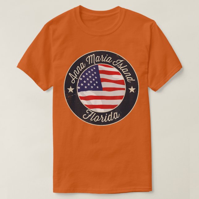 Anna Maria Island - Patriotic Florida Souvenir T-S T-Shirt (Design Front)