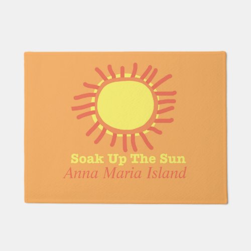 Anna Maria Island Soak Up The Sun Doormat