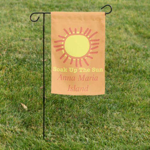 Anna Maria Island Soak Up the Sun Garden Flag