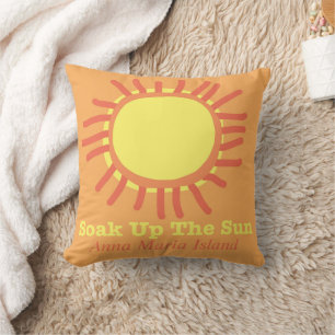 Anna Maria Island Soak Up The Sun Pillow