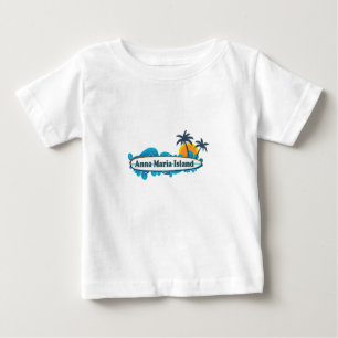 Anna Maria Island - Surf Design. Baby T-Shirt
