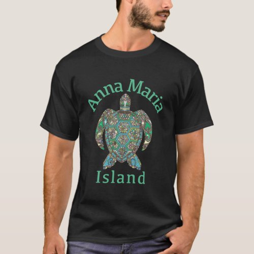 Anna Maria Island T_Shirt Tribal Turtle Gift