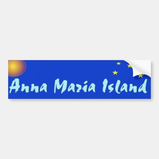Anna Maria Stars and Sun Bumper Sticker (Front)