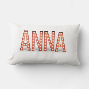 Anna Marquee Lights Lumbar Pillow