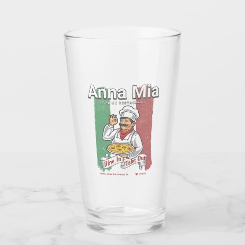 Anna Mia Italian Restaurant _ Vintage Collector Glass