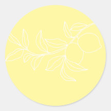 ANNA Modern Italian Lemon Wedding Envelope Seals
