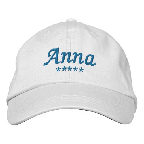 Anna Name Embroidered Baseball Cap