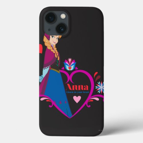 Anna  Pink Heart iPhone 13 Case