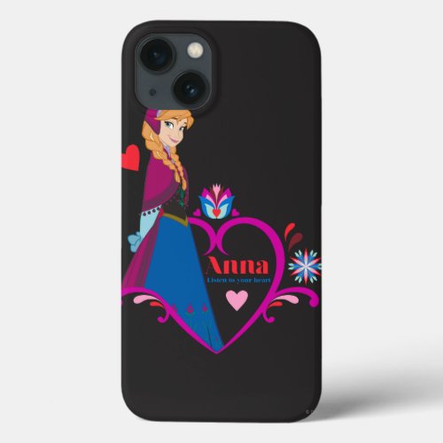Anna  Pink Heart iPhone 13 Case