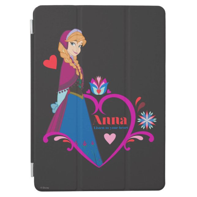 Anna | Pink Heart iPad Air Cover (Front)