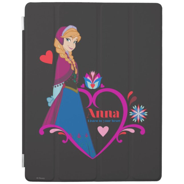 Anna | Pink Heart iPad Air Cover (Front)