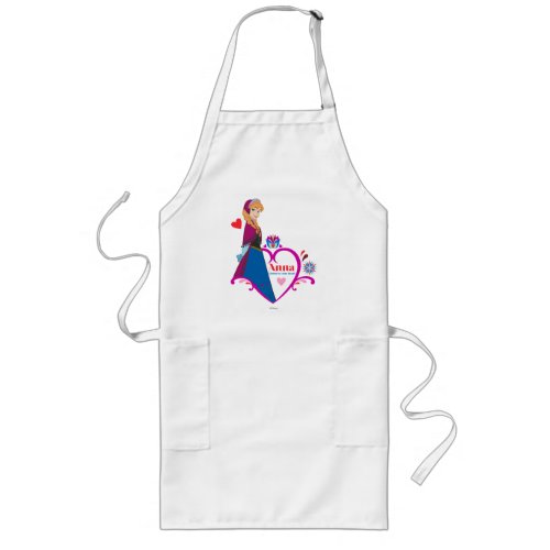 Anna  Pink Heart Long Apron