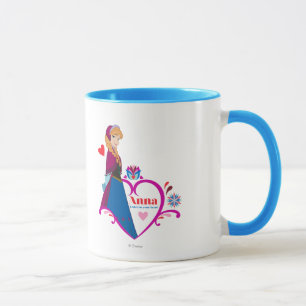 Anna Pink Heart Mug