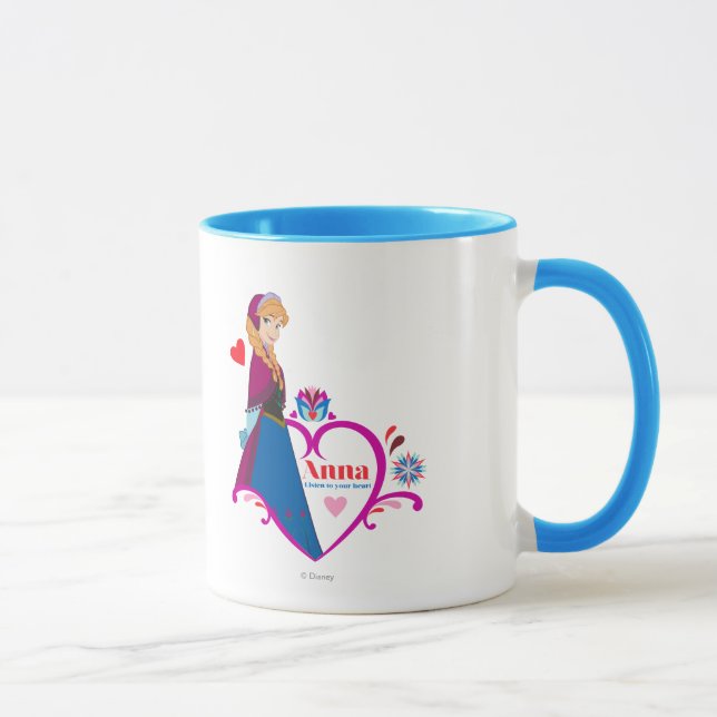 Anna | Pink Heart Mug (Right)