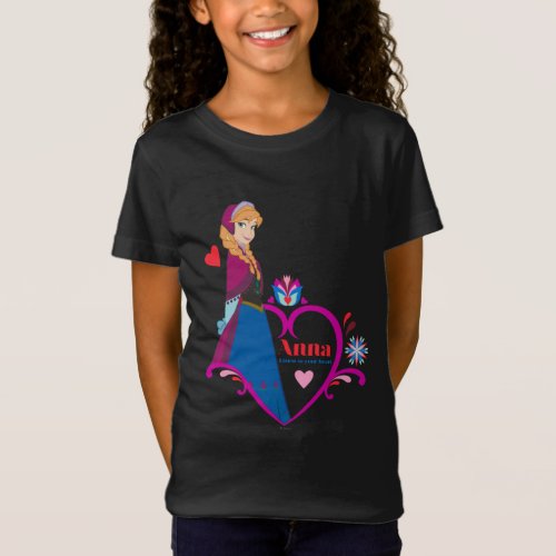 Anna  Pink Heart T_Shirt