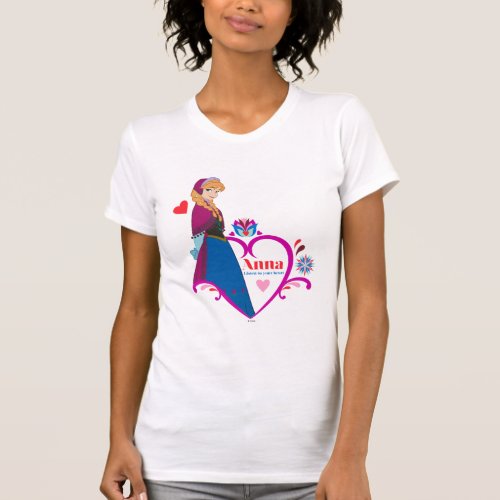 Anna  Pink Heart T_Shirt