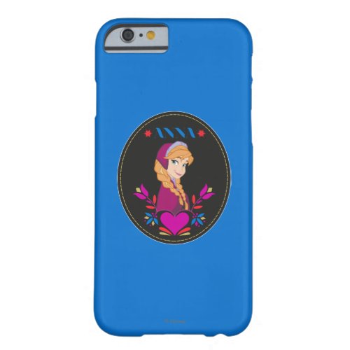 Anna  Portrait in Black Circle Barely There iPhone 6 Case