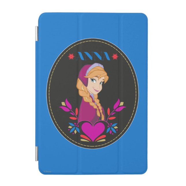 Anna | Portrait in Black Circle iPad Mini Cover (Front)