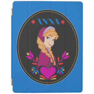 Anna Portrait in Black Circle iPad Smart Cover
