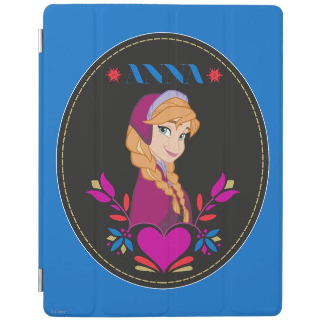 Anna | Portrait in Black Circle iPad Smart Cover (Front)