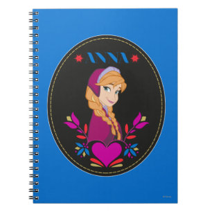Anna Portrait in Black Circle Notebook