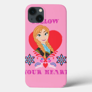 Anna Portrait in Red Heart iPhone 13 Case