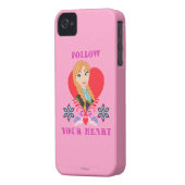 Anna | Portrait in Red Heart Case-Mate iPhone Case (Back Left)