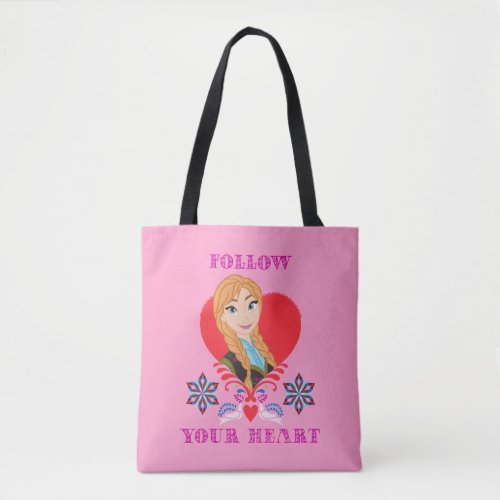 Anna  Portrait in Red Heart Tote Bag