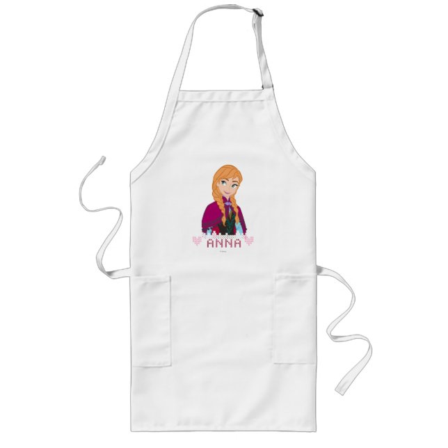 Anna | Portrait with Name Long Apron (Front)